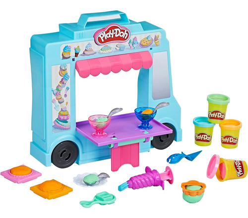 Play-doh Kitchen Creations Ice Cream Truck Toy Playset Para 