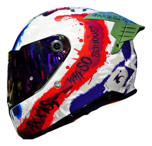Casco Integral Axxis Hawk Sick Joke