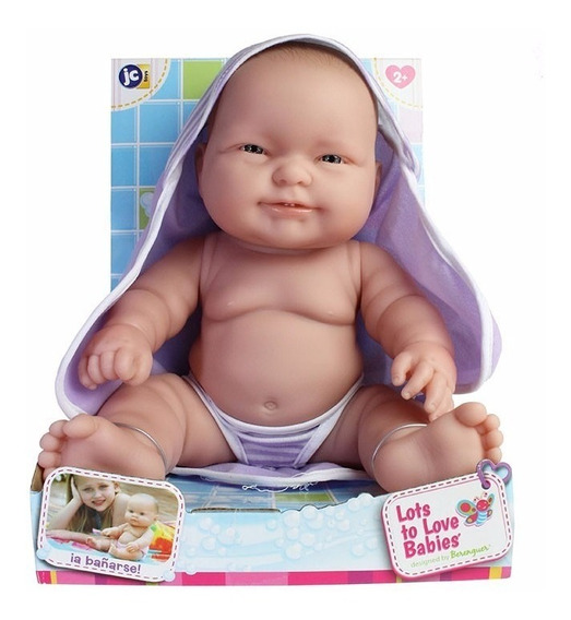 Bebé Gestos Y Rostro Real Gordito Hora Baño Jc Toys