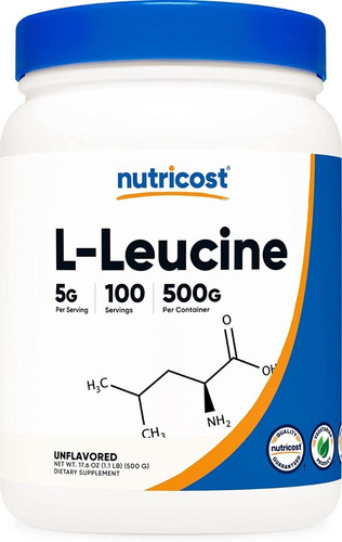 Nutricost L-leucine 500g 100 Serv