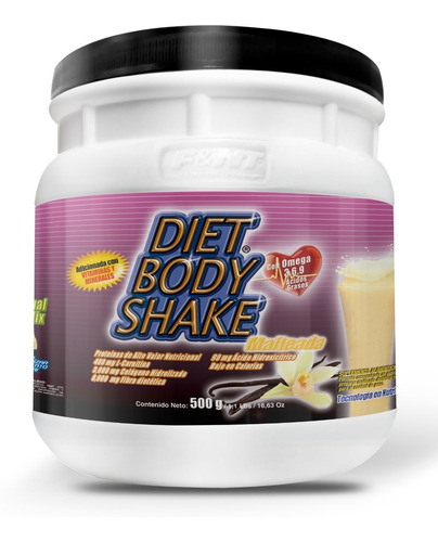 Diet Body Shake 500gr Malteada Dietética Control De Peso Gca