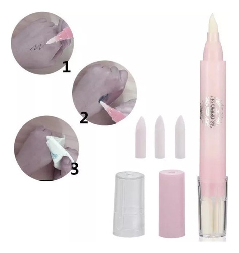 Marcador Diseño Rellenado Cejas Pigmento Microblading 2 En 1