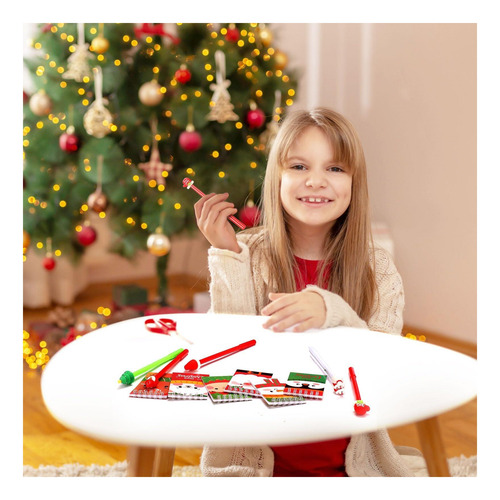 Jetec 48 Pcs Notas De Navidad De Navidad Set Mini Spiral Fun