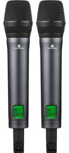 Microfone Sem Fio Harmonics Hsf-300 Duplo
