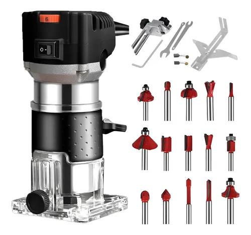 Tupia Manual Laminadora Ajustável C/Kit 15 Fresas 6mm Dobevi - foto 1