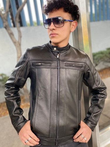 Imagen 3 de 10 de Chamarra Caballero 100% Piel