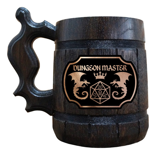 Dungeon Master - Taza De Cerveza De Madera, Regalos Para Jug