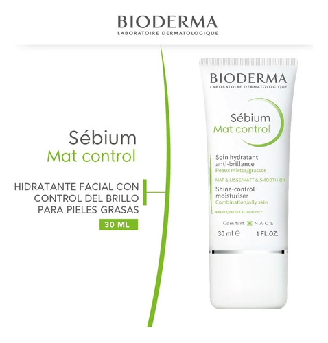 Bioderma Sebium Mat Control Cuidado Hidratante Y Matificante