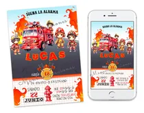 Comprar Kit Imprimible Bomberos Con Textos Editables Completo 