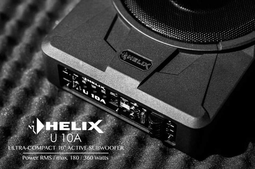 Subwoofer Potenciado Slim Caja De Aluminio De 10 Helix U10a
