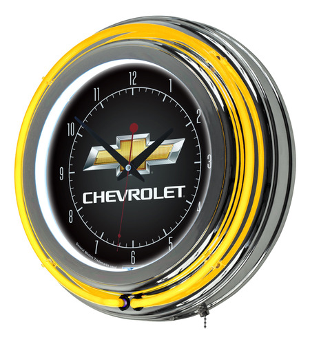 Reloj Chevrolet Ne On Cromado Doble Anillo 14  