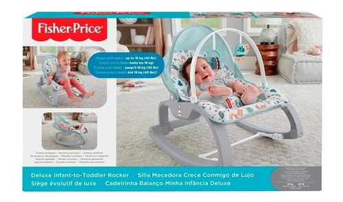 Fisher Price Silla Bebe Mecedora Portatil Crece Conmigo