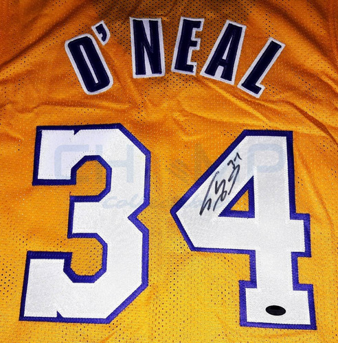 Jersey Autografiado Shaquille O'neal Los Angeles Lakers Cstm