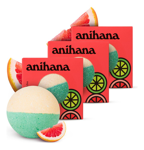 Anihana Paquete De 3 Bombas De Bano | Aceite De Coco Y Bomba