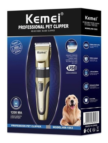 Máquina Corta Pelo Profesional Gemei Para Perro - Sertel