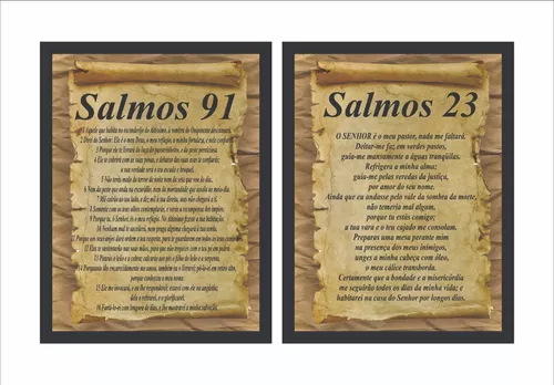 Quadro Decorativo Bíblico Salmo 23