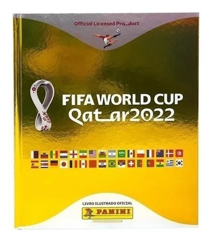 Álbum Copa 2022 Capa Dura Dourado Completo 678 Fig. Colada