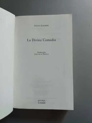 La Divina Comedia - Dante Alighieri - Losada 2004 (Usado)