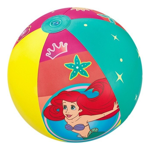 Pelota De Playa Inflable Rosa De Princesas Para Niñas