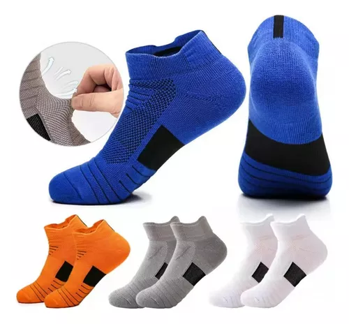 PSYP Calcetines deportivos para correr para hombre, calcetines  deportivos de ciclismo, calcetines delgados y transpirables, de secado  rápido, calcetines cortos de corte bajo (color azul, talla: 39-44) : Ropa,  Zapatos y