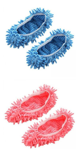 4 Pantuflas De Trapeador De Microfibra Suave Para Baño,