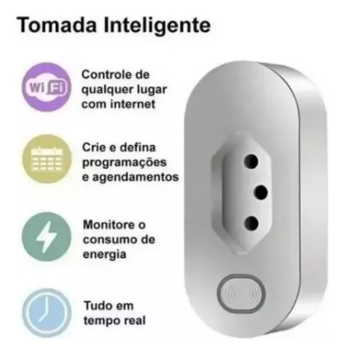 Tomada Inteligente Smart Wifi Controle Automação 10a