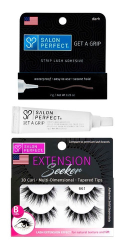 Kit Pestañas Postizas Volumen + Pegamento Waterproof Cvl