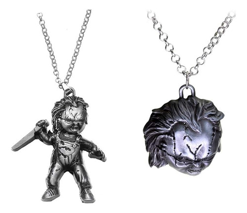 Collar Maldicion Chucky Para Fanaticos Joyeria Disfraces Cos