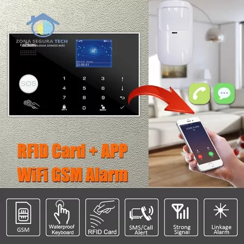 Kit Alarma Wifi Sirena Sensores Cel Alexa Google Tuya Seguridad