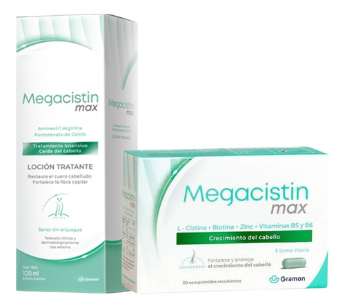 Combo Megacistin Max X 30 Comp + Locion X 120 Ml