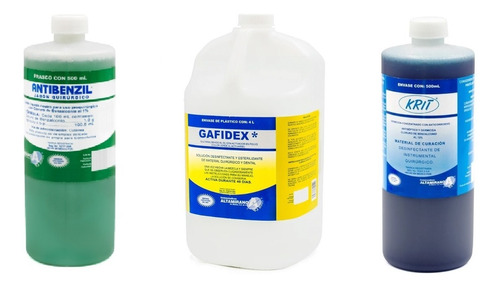 Jabon Liquido Quirurgico Multiuso Combo Gafidex Dermo Krit 