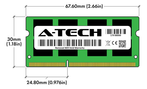 Memoria Ram A-tech 8 Gb Ddr3/ddr3l 1600 Mhz Sodimm Cl11