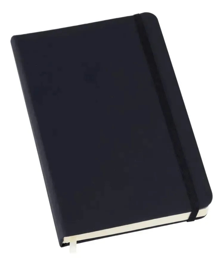 Caderneta Anotação A5 Executiva Tipo Moleskine 80 Folhas Com Pauta