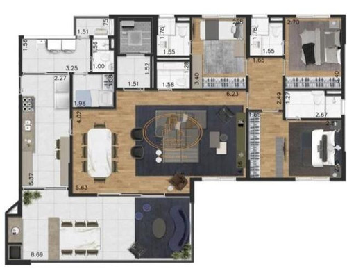 Apartamento Com 3 Dormitório(s) Localizado(a) No Bairro Vila Mariana Em São Paulo / São Paulo - 17496:924948