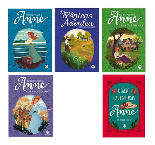 Coleção Literatura Universo Anne - 4 Livros + 1 Diário