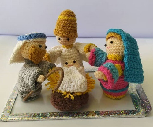Nacimiento Pesebre Manualidad  Navidad Colecciones, Crochet