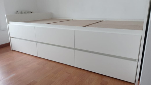 Imagen 6 de 7 de Cama Box Con Cajones