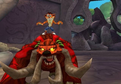 Edición del parche de Crash Of The Titans para PS2