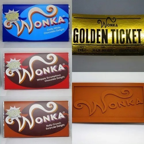 8 Barra De Chocolate Wonka