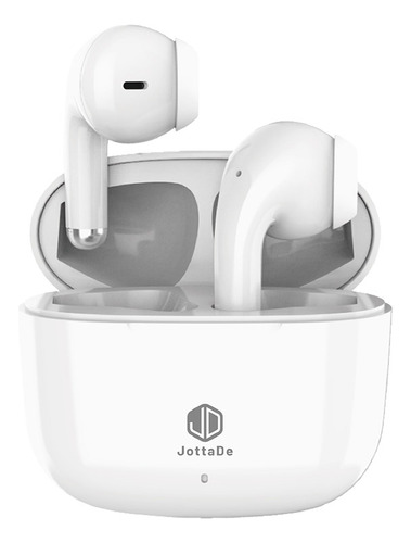 Auriculares Inalámbricos JD Air Pro Bluetooth In Ear Manos Libres Color Blanco Micrófono