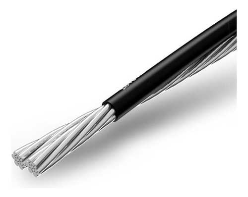 Fio Cabo 100 Metros Duplex 16 Mm Aluminio Com 1 Fase Encapada Preta + 1 Neutro Nu (desencapado) Promoção Da Semana