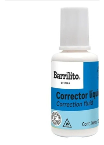 Corrector Líquido Barrilito Cl12 Bote 12ml /v