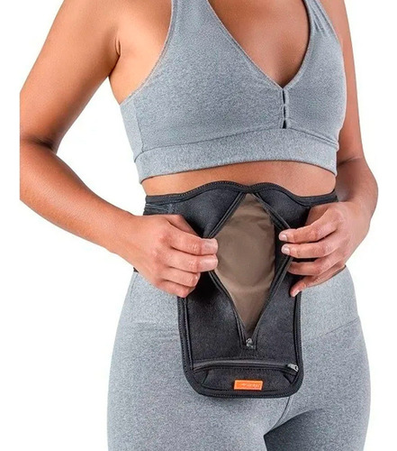 Cinta Ostolight Para Suporte Bolsa De Colostomia Bilateral Cor Preto