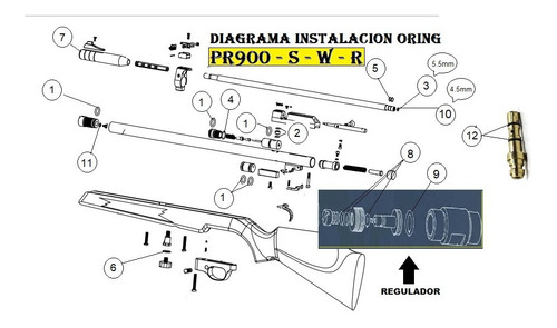 Imagen 2 de 5 de Kit Oring Pcp Pr900