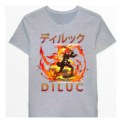 Remera Diluc Genshin Impact White 66482841