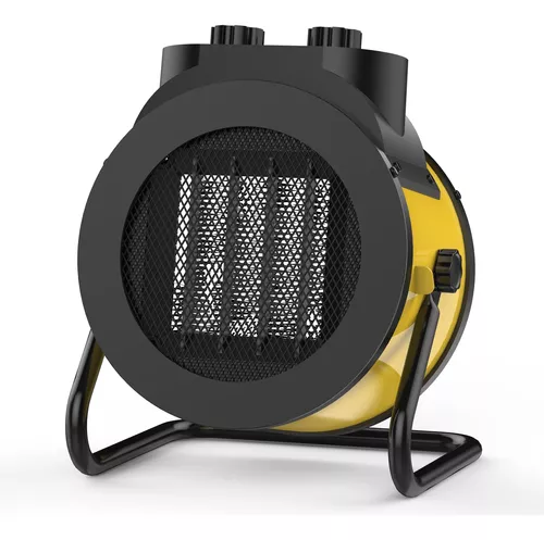 Calentador eléctrico portátil con termostato, 1500 W/750 W