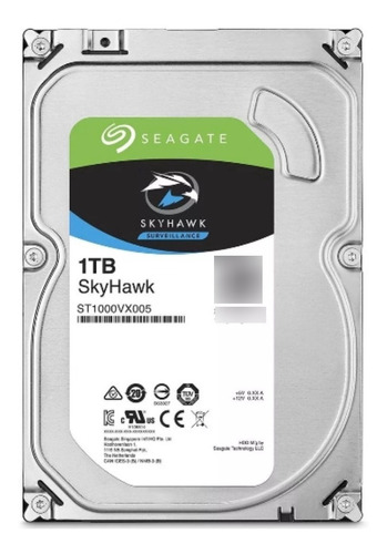 Disco Rigido Interno Seagate Skyhawk 1tb 1 Tera Wd Sata 3