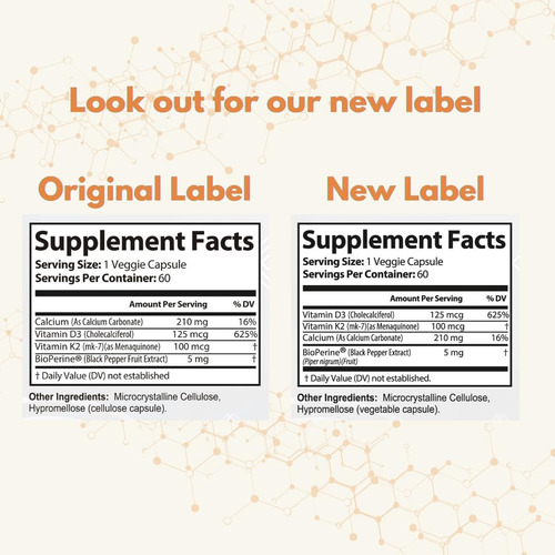 Valleywave Labs Vitamina D3 K2 5000 Iu 60 Cápsulas