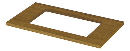 Balcão com Tampo Para Cooktop 2P 80cm Americana Cinza Nature Henn