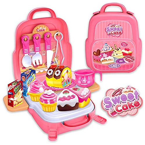 Kids Sweet Cake Toys Pretend Play Cute Dessert Set Food Asso